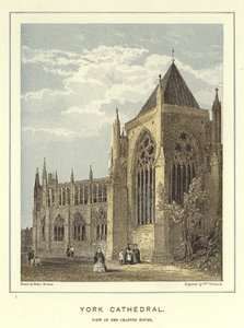 Kathedrale von York, Blick auf das Kapitelhaus von Hablot Knight Browne