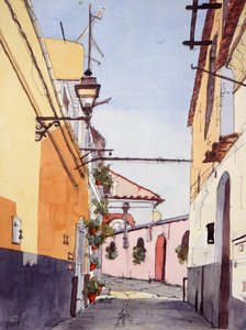 Seitenstraße, Positano, Italien