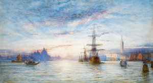 Sonnenuntergang über der venezianischen Lagune