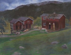 Bauernhof in Åse in Telemarken, Norwegen