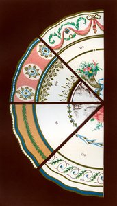Derby-Muster von Speise- und Dessertservices, 1876