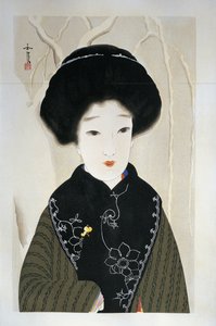 Nahaufnahme einer Frau von Hamada Josen
