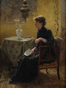 Dame in Schwarz