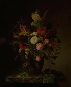 Eine Vase mit Blumen von Hanne Hellesen