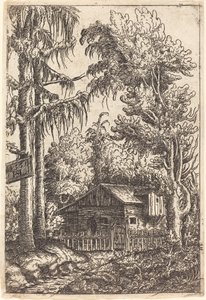 Landschaft mit Blick auf das Bauernhaus