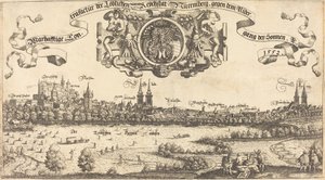 Ansicht von Nürnberg von Westen [Mittelteil] von Hanns Lautensack