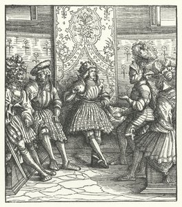 Französischer Kriegsrat von Hans (after) Burgkmair