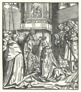 Papst Nikolaus V. krönt Friedrich III. zum Heiligen Römischen Kaiser in Rom