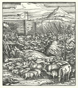 Rückeroberung von Vieh, das flämische Bauern gestohlen haben, die gegen die Herrschaft von Erzherzog Maximilian von Österreich rebellieren von Hans (after) Burgkmair