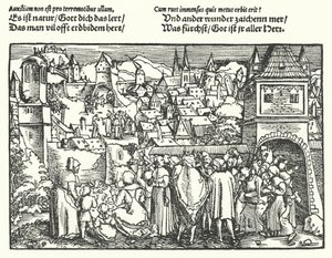 Das Erdbeben von Hans (after) Burgkmair