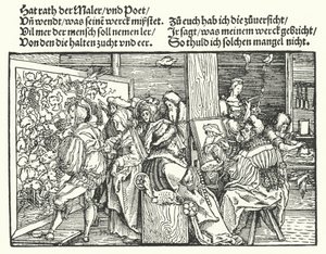 Die Maler von Hans (after) Burgkmair