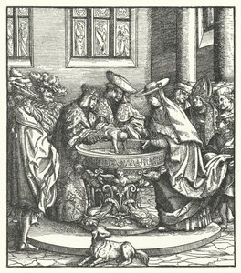 Die Taufe von Erzherzog Maximilian von Österreich von Hans (after) Burgkmair
