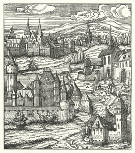 Wiener Neustadt, Österreich, Geburtsort von Maximilian I., Heiliger Römischer Kaiser von Hans (after) Burgkmair
