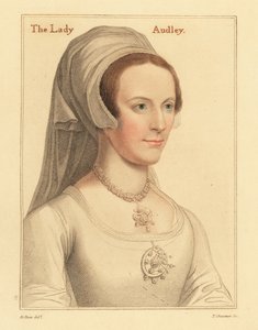Elizabeth, zweite Frau von Thomas Audley, 1812 (Gravur) von Hans (after) Holbein the Younger