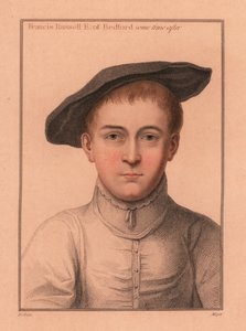 Francis Russell, 2. Earl of Bedford, 1812 (Gravur) von Hans (after) Holbein the Younger