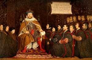 Heinrich VIII. und die Barbierschirurgen, Illustration aus 