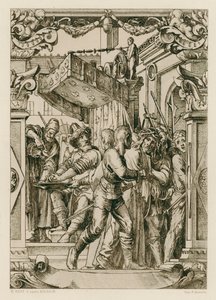 Jesus Christus, Pilatus wäscht seine Hände von Hans (after) Holbein the Younger