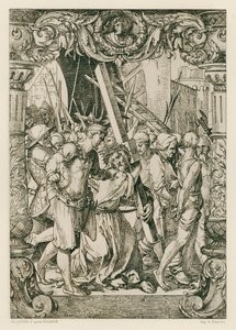 Jesus Christus, Aufstieg nach Golgatha von Hans (after) Holbein the Younger