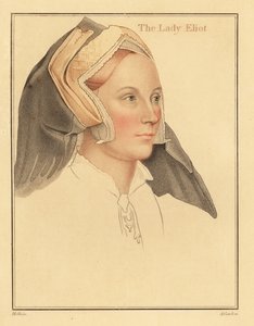 Margaret, Lady Elyot, gestorben 1569, 1812 (Gravur) von Hans (after) Holbein the Younger
