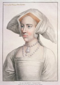 Maria Tudor (1516-58) graviert von Francesco Bartolozzi (1727-1815) von Hans (after) Holbein the Younger