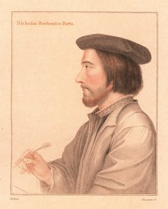 Nicholas Borbonius, lateinischer Dichter und Lehrer (1812) (Gravur) von Hans (after) Holbein the Younger