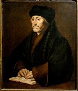 Porträt von Erasmus von Rotterdam, nach dem Original von Hans Holbein dem Jüngeren von Hans (after) Holbein the Younger