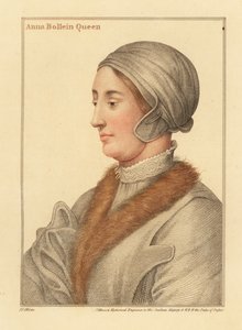 Königin Anne Boleyn, zweite Frau von König Heinrich VIII von Hans (after) Holbein the Younger