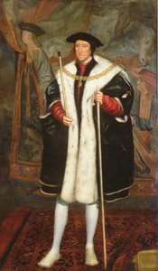 Thomas Howard, Dritter Herzog von Norfolk, trägt das Halsband des Hosenbandordens