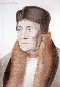William Warham (1450-1532) (Stich) von Hans (after) Holbein the Younger
