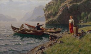 Alltagsleben in den Fjorden von Hans Andreas Dahl