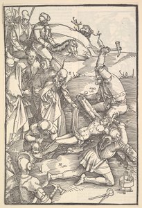 Christus ans Kreuz genagelt, verso: Christus ans Kreuz genagelt, aus Speculum Passionis Dom..., 1507