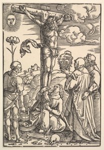 Christus am Kreuz mit der Jungfrau und den Heiligen Longinus, Maria Magdalena und Johannes, 1505