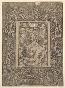 Ecce Homo mit ornamentalem Rand, der den Triumph des Bacchus zeigt, 1511