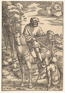 Sankt Martin zu Pferd, 15.-16. Jahrhundert von Hans Baldung