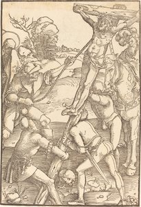 Christus am Kreuz erhoben von Hans Baldung Grien