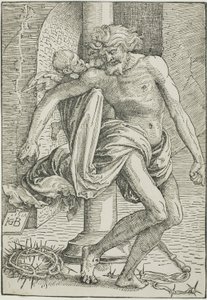 Der Mann der Schmerzen vor der Säule von Hans Baldung Grien