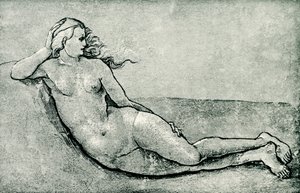 Liegende Nymphe
