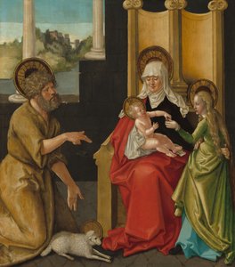 Heilige Anna mit dem Christuskind, der Jungfrau und Johannes dem Täufer von Hans Baldung Grien