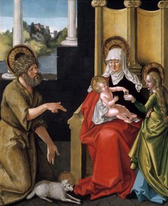 Heilige Anna mit dem Christkind, der Jungfrau und Johannes dem Täufer, ca. 1511 von Hans Baldung Grien
