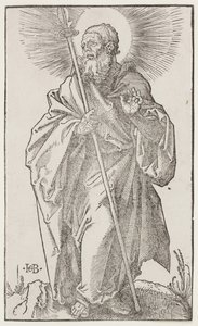 St. Thomas, aus "Die großen Apostel", ca. 1519 von Hans Baldung Grien