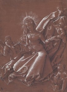 Die Jungfrau liest, umgeben von Engeln und dem Jesuskind von Hans Baldung Grien