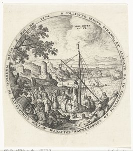 Christus predigt am Ufer des Sees von Hans Bol