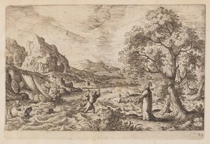 Tafel 22, aus Landschaften mit Szenen aus dem Alten und Neuen Testament und Ovids Metamorphosen