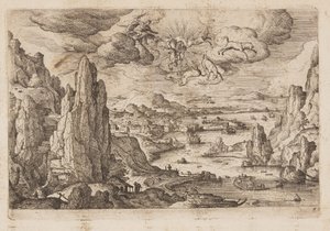Tafel 27, aus Landschaften mit Szenen aus dem Alten und Neuen Testament und Ovids Metamorphosen