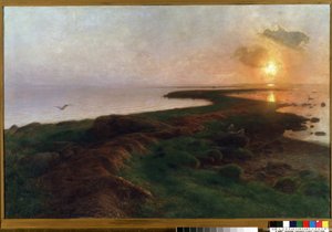 Sonnenuntergang über der Lagune von Hans Brasen