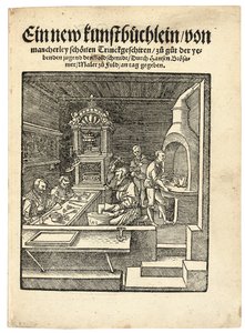 Eine Goldschmiedewerkstatt, ca. 1538 von Hans Brosamer