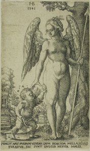 Amor bringt Venus eine Honigwabe