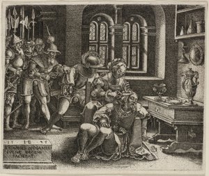 Samson und Delilah von Hans Brosamer