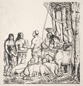 Hottentotten mit Herde von Hans Burgkmair
