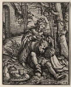 Samson und Delilah, 1519 von Hans Burgkmair